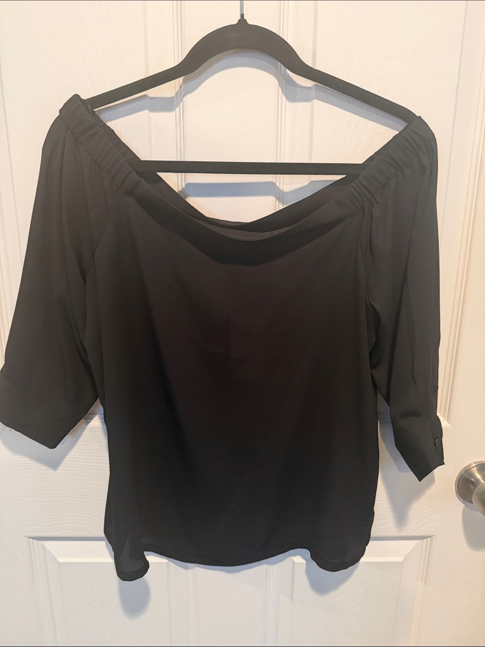 Banana Republic Off-Shoulder Black Women’s Top